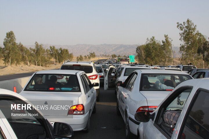 ترافیک سنگین در مسیر روستای شبانکاره به روانسر